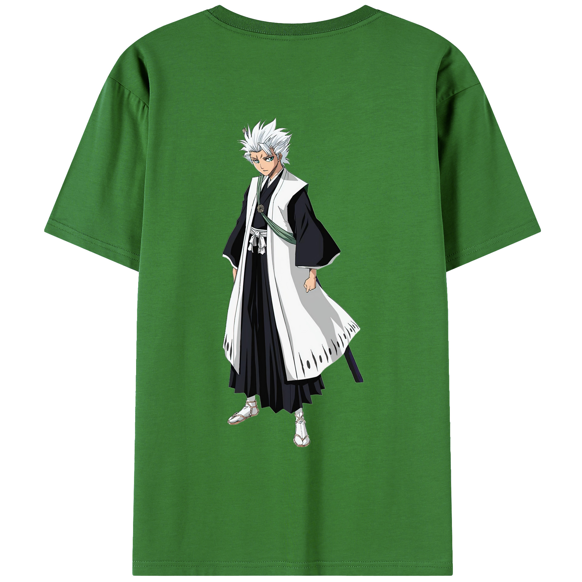 （画像用） ブリーチ 日番谷冬獅郎（ひつがや とうしろう） BLEACH Hitsugaya Toushirou レディース半袖Tシャツ(バックプリント)